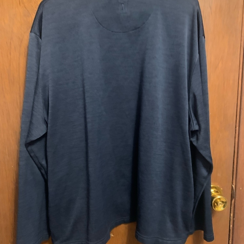 PGA Tour Blue Zip Up Sweater with Stand-Up Collar - Picture 2 of 4